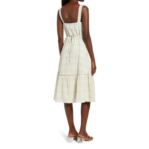 NEW English Factory tiered plaid check sundress - Picture 2 of 9